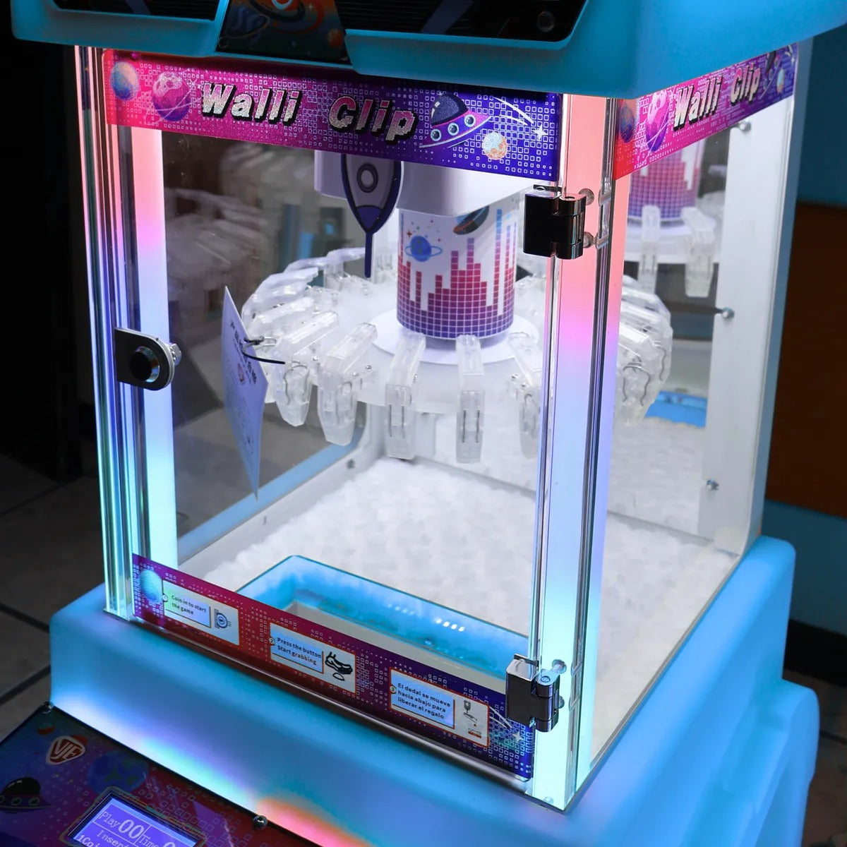 Maquina Garra Caza Peluches Mini Walli 3d Negocio Juego Grua