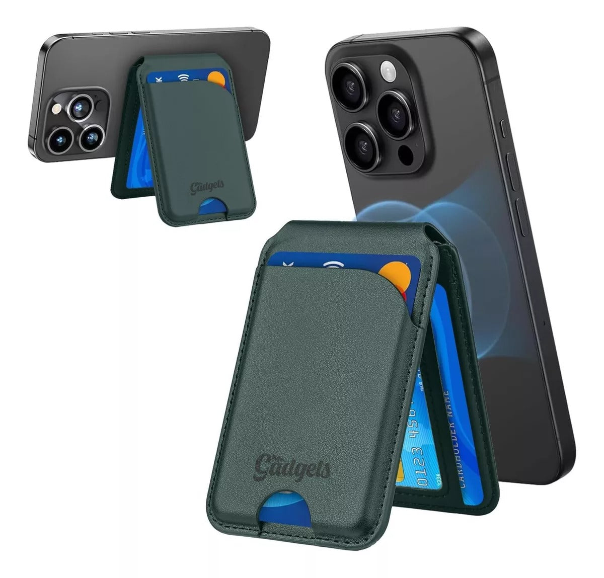 Cartera Magnética Wallet Deluxe con Soporte Para iPhone