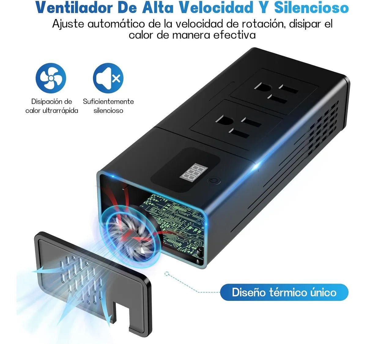 Enchufe Toma Corriente para Coche 200W
