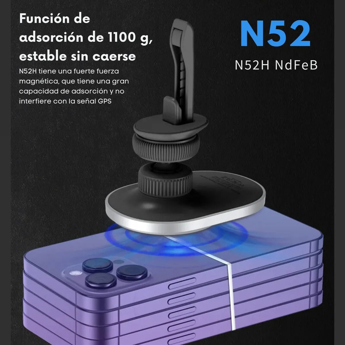 Soporte para Auto Inalámbrico + Cargador 20W
