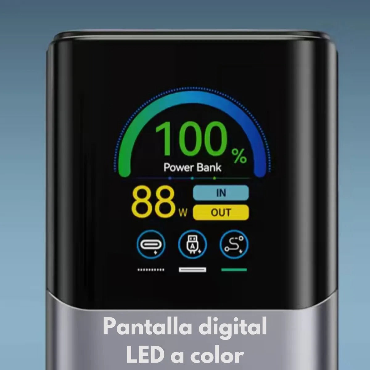 Power Bank Alta Potencia 27,000mAh 140W Ultra | Carga 3 Dispositivos a la Vez