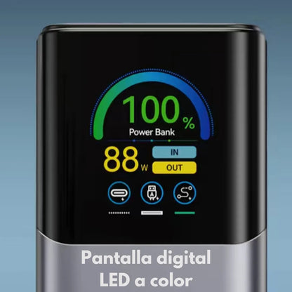 Power Bank Alta Potencia 27,000mAh 140W Ultra | Carga 3 Dispositivos a la Vez