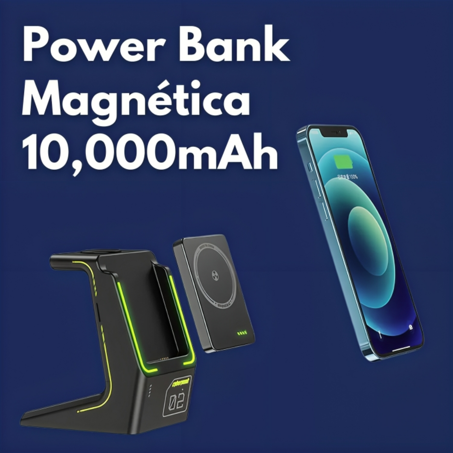 Power Bank 3 en 1 10,000mAh