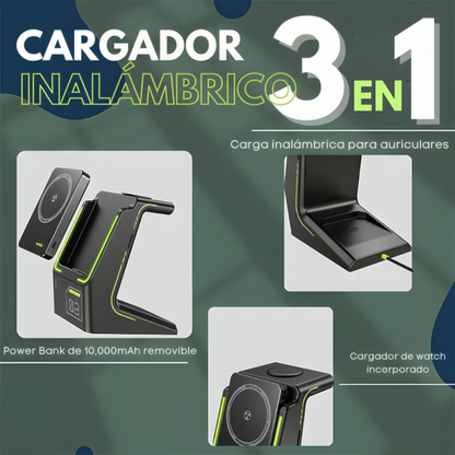Power Bank 3 en 1 10,000mAh