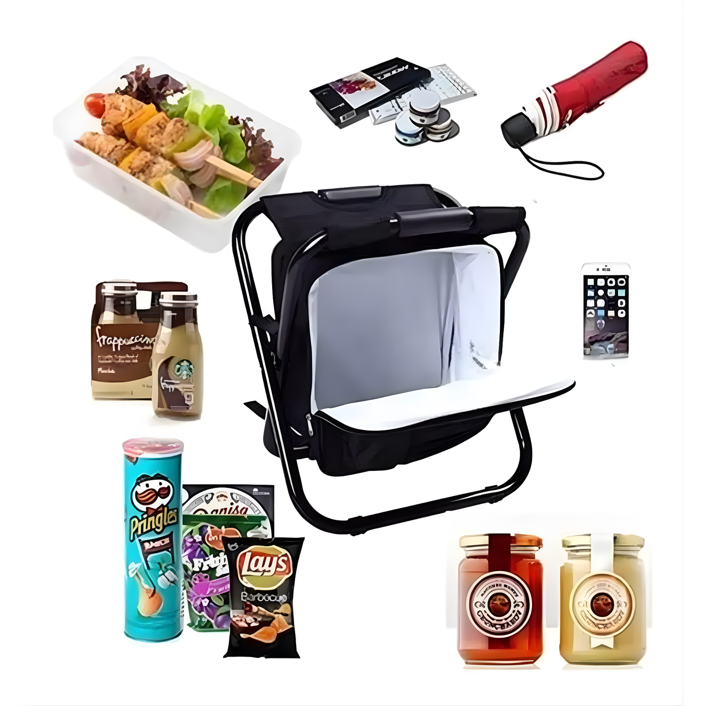 3 en 1 Hielera Banco Mochila Plegable