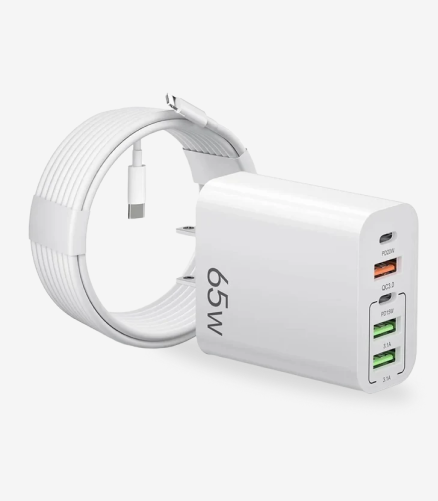 Adaptador 5 en 1 65W con Cable USB-C