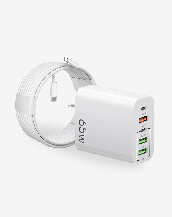 Adaptador 5 en 1 65W con Cable USB-C