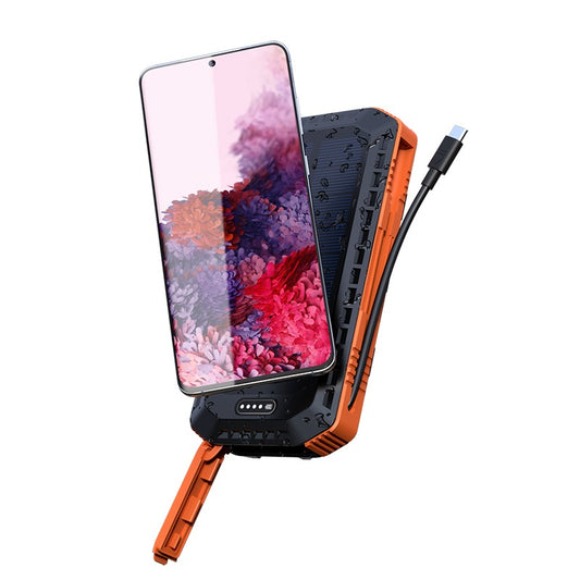 Power Bank Solar 20,000mAh Portátil Uso Rudo
