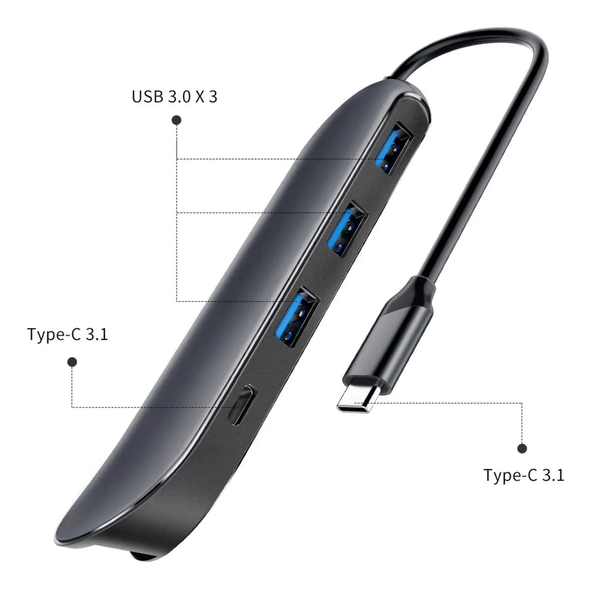 Adaptador de HUB 8 en 1 USB-C