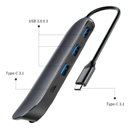 Adaptador de HUB 8 en 1 USB-C