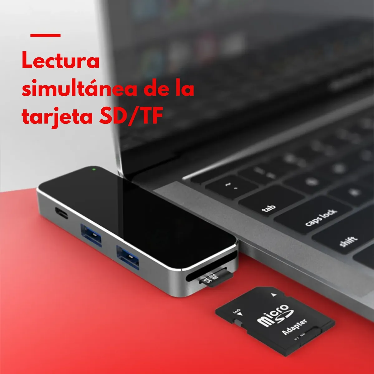 HUB 6 en 1 USB-C Metálico