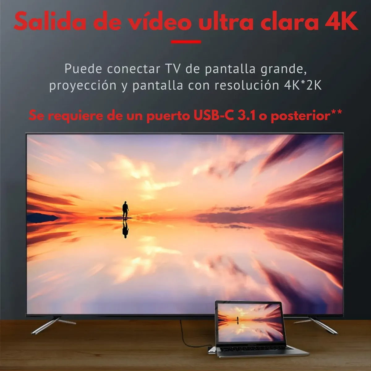 HUB 6 en 1 USB-C Metálico