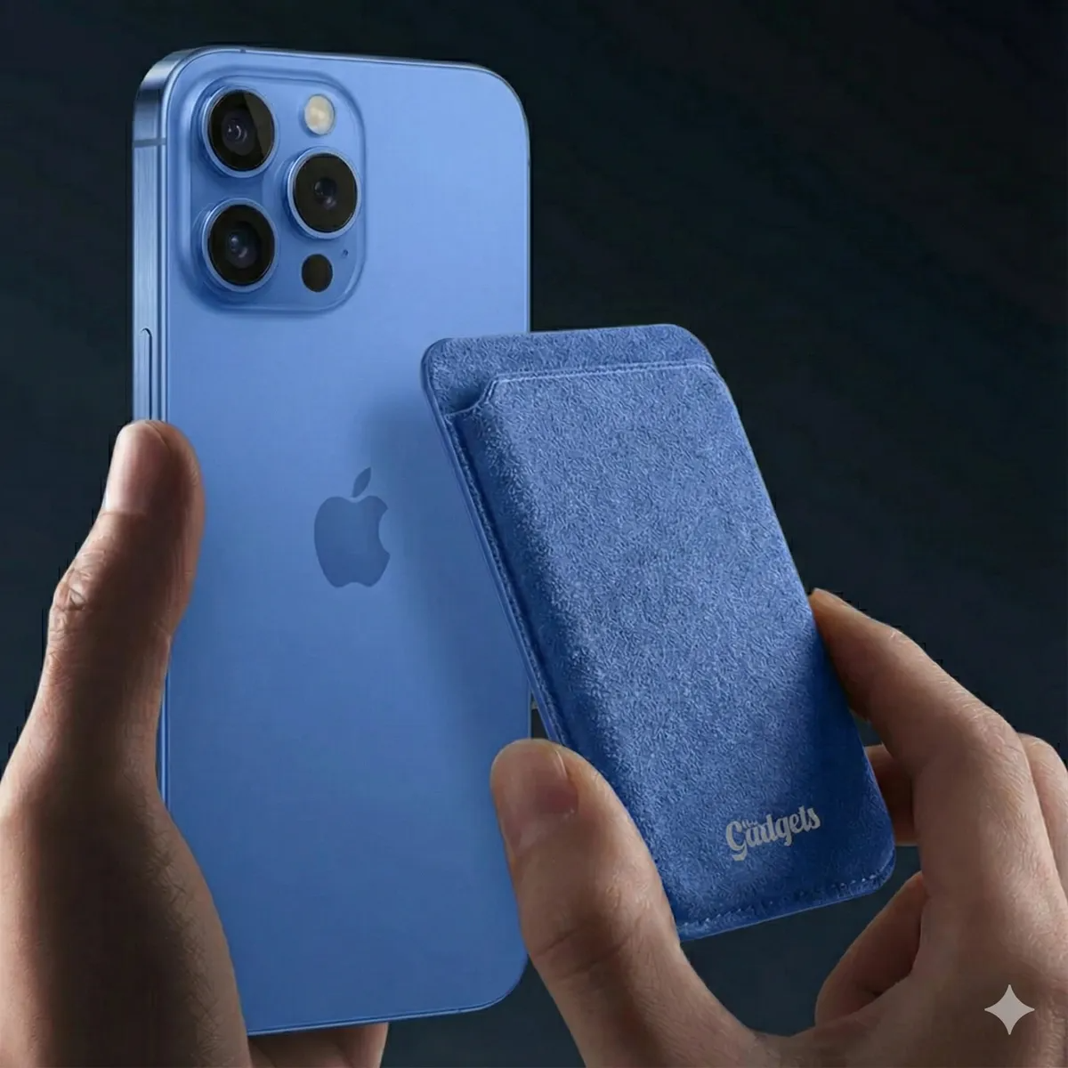 Cartera Wallet Gamuza Magnética para iPhone