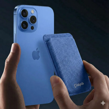Cartera Wallet Gamuza Magnética para iPhone