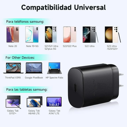 Adaptador de Carga Rápida para Galaxy USB-C