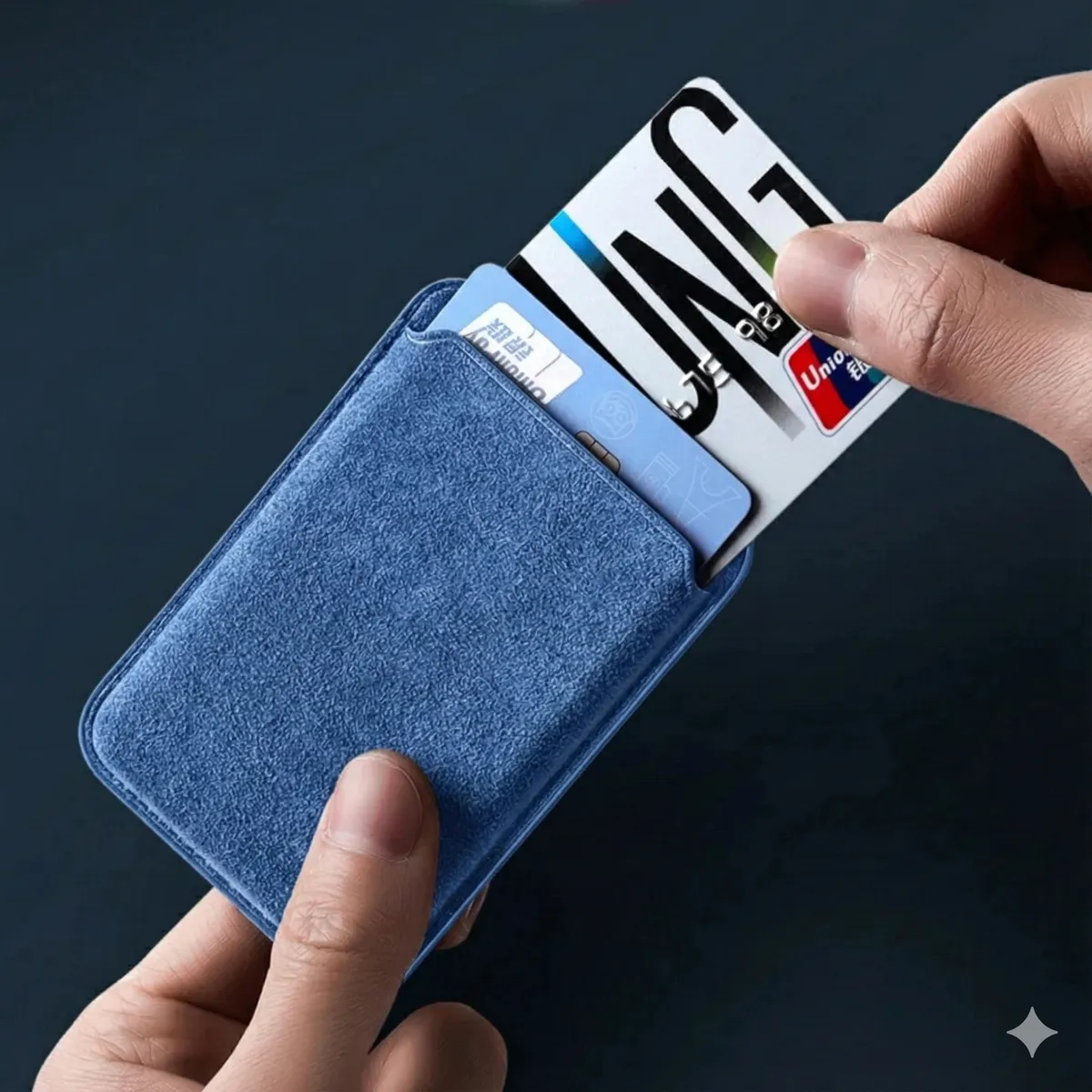 Cartera Wallet Gamuza Magnética para iPhone