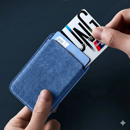 Cartera Wallet Gamuza Magnética para iPhone