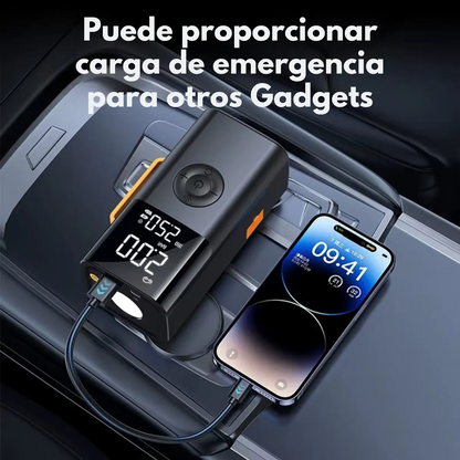 Arrancador de Coche 3,000A Bomba de Aire Emergencia