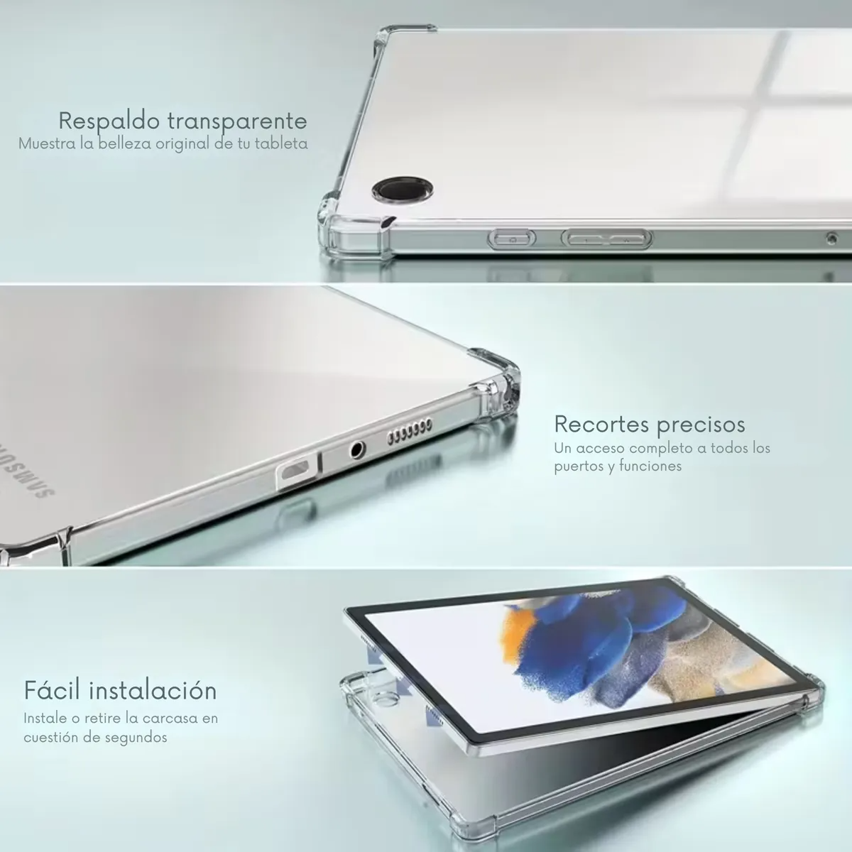 Funda Transparente para Galaxy Tab A9/A9 Plus